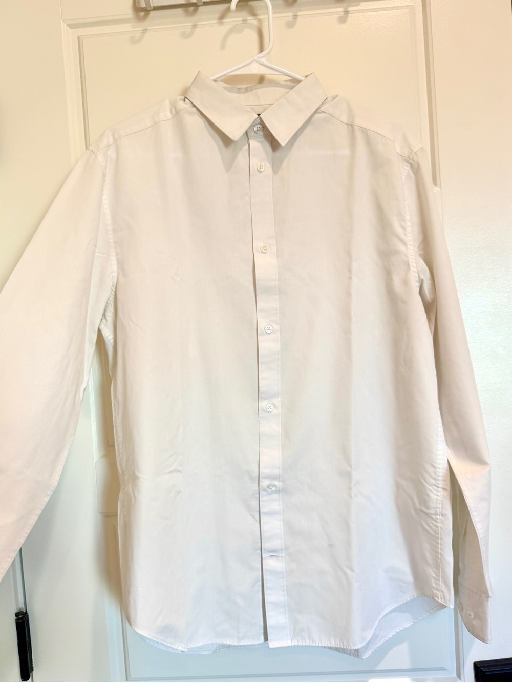 H&M Men's Size Med White Button-Up Dress Shirt
